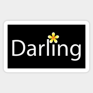 Darling fun text design Sticker